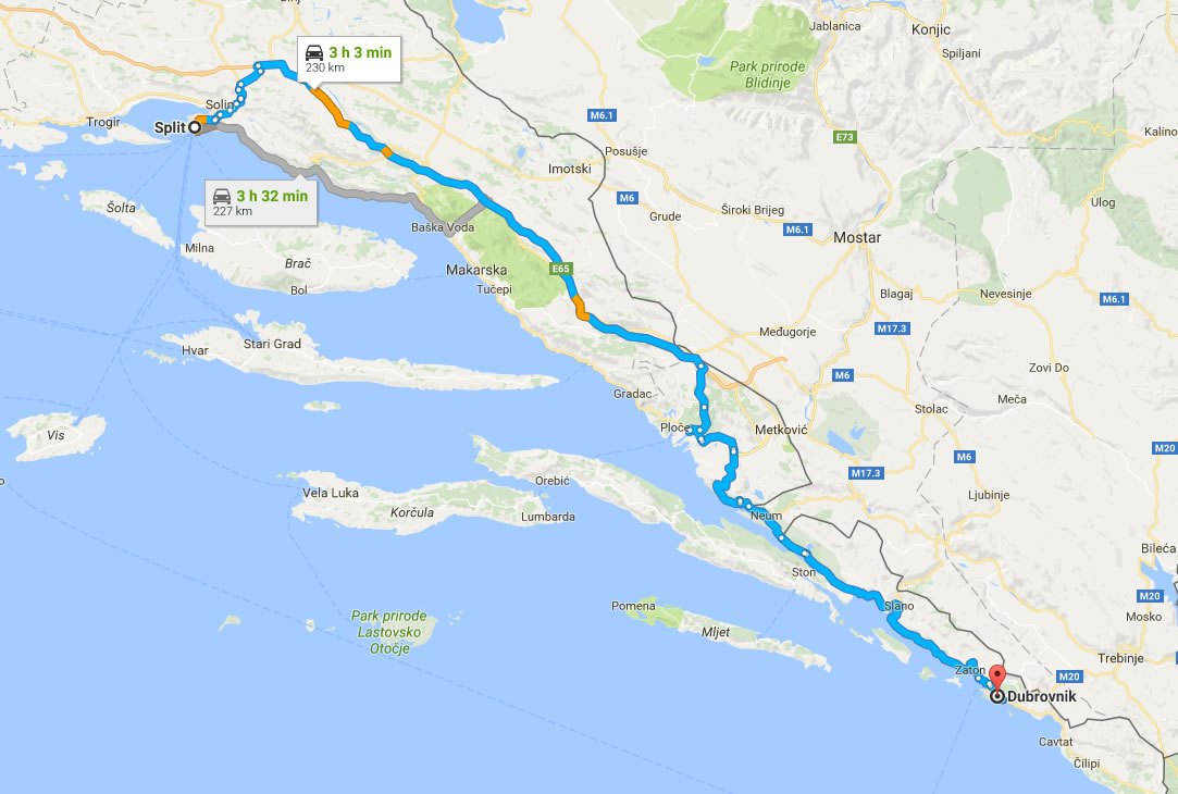 How to Travel from Split to Dubrovnik - Split Croatia Travel Guide