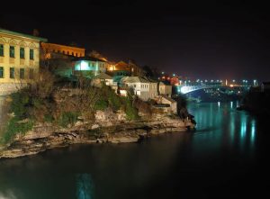 Mostar town at night