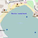 Bacvice beach map