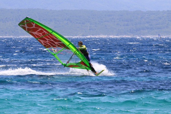 Windsurfing in Brac