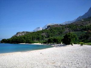 Cvitacka beach in Makarska