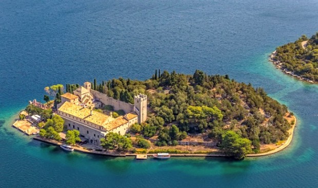 St. Mary island with former Benedictine monastery