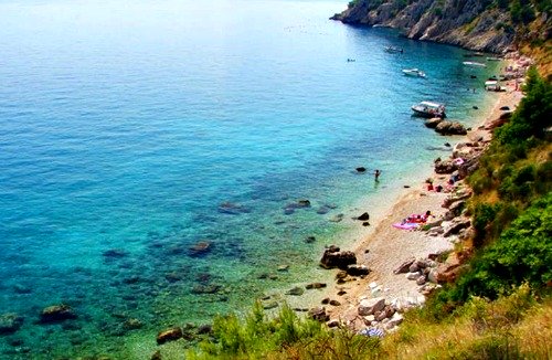 Vrulja - naturist beach in Brela