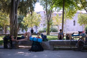 Backpackers in Croatia